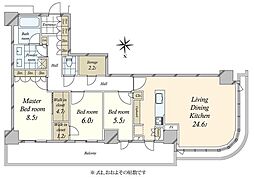 間取図画像 3LDK