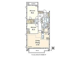 神宮前五丁目ブランシェ 2LDKの間取図画像