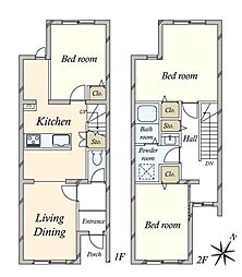 間取図画像 3SLDK