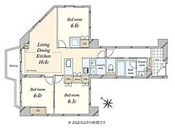 間取図画像 3SLDK