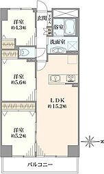 パストラルハイム面影橋 2SLDKの間取図画像
