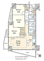 間取図画像 3LDK