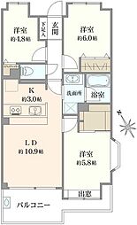 間取図画像 3LDK