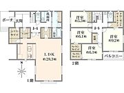4346万円（税込）1Ｆ84.88m2／2Ｆ69.56m2／延床面積154.44m2
