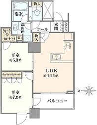 間取図画像 2LDK