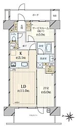 間取図画像 1SLDK