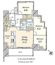 間取図画像 3LDK