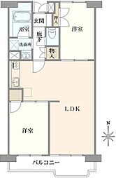 間取図画像 2LDK