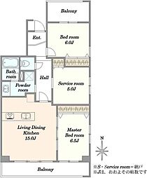 間取図画像 2SLDK