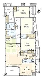 レジデンシャル鷺ノ宮 4LDKの間取図画像