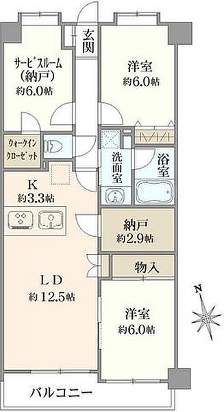 間取りを拡大表示