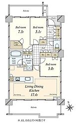 間取図画像 3LDK