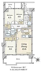間取図画像 3LDK