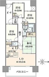 トーキョーガーデンスイート 4LDKの間取り