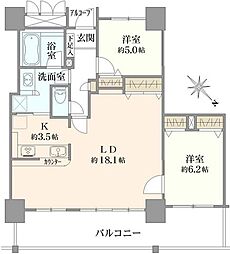 間取図画像 2LDK