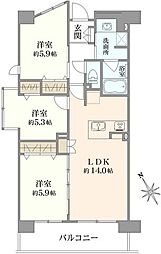 ソフィア王子神谷クラッセ 3LDKの間取図画像