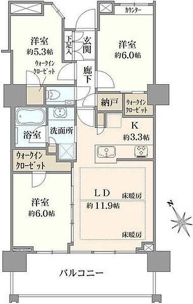 間取りを拡大表示