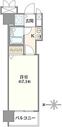グリーンパーク南千住 ワンルームの間取図画像