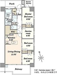 間取図画像 3SLDK