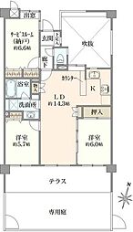 間取図画像 2SLDK