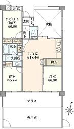 間取図画像 2SLDK