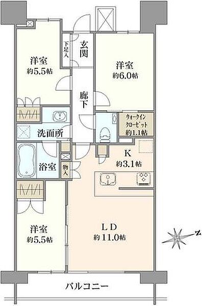 間取りを拡大表示