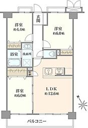 藤和シティコープ東浦和 3LDKの間取図画像