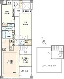 間取図画像 2SLDK
