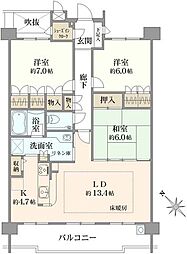 間取図画像 3LDK