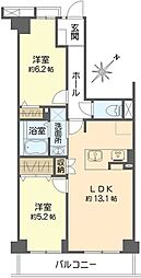モア・ステージ新浦安 2LDKの間取図画像
