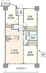 間取図画像 3LDK