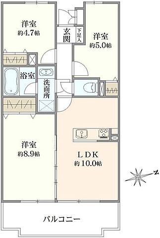 間取り ライオンズマンション京成大久保 6階/-