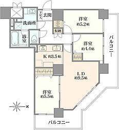 間取図画像 3LDK