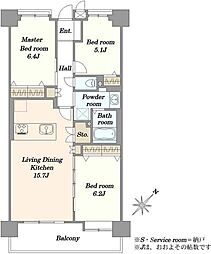 間取図画像 3LDK