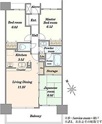 間取図画像 3LDK