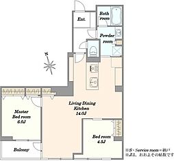 間取図画像 2LDK
