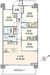 パークホームズ立川錦町 4LDKの間取図画像