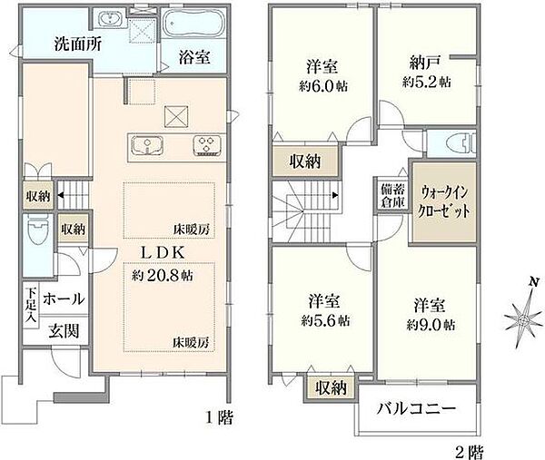 間取りを拡大表示