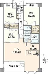 間取図画像 3LDK