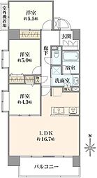 ライオンズガーデン小金井南 3LDKの間取図画像