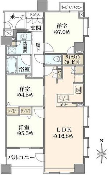 間取りを拡大表示