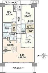 間取図画像 3LDK
