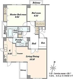 間取図画像 2LDK