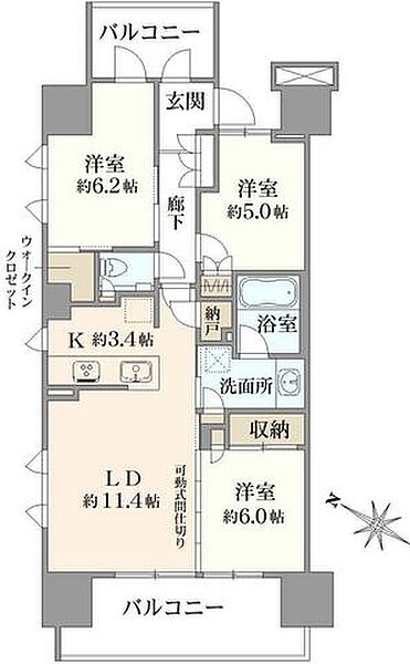 間取りを拡大表示