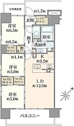 間取図画像 3LDK