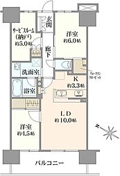 プレイズ北千住 2SLDKの間取図画像