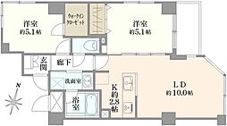 町田ガーデンハウス 2LDKの間取図画像