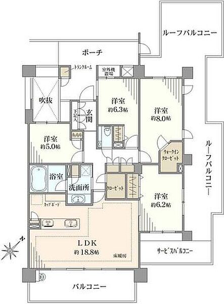間取りを拡大表示