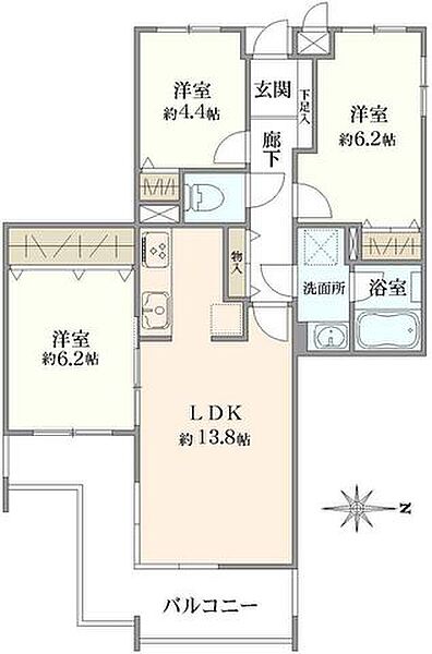 間取りを拡大表示