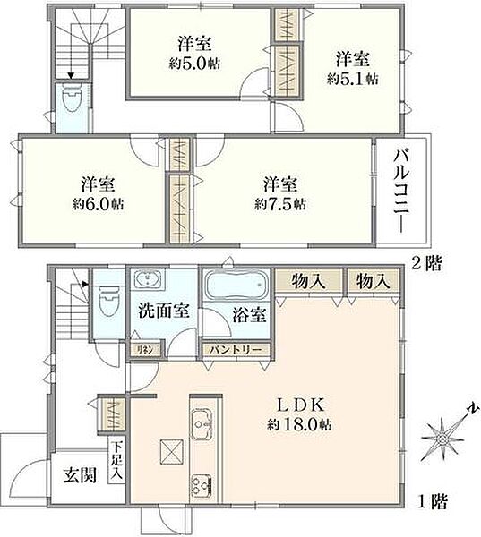 間取りを拡大表示
